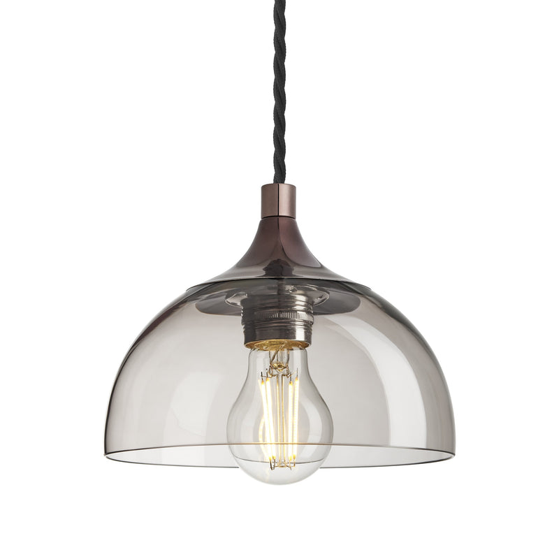 Chelsea Glass Dome Pendant - 8 Inch