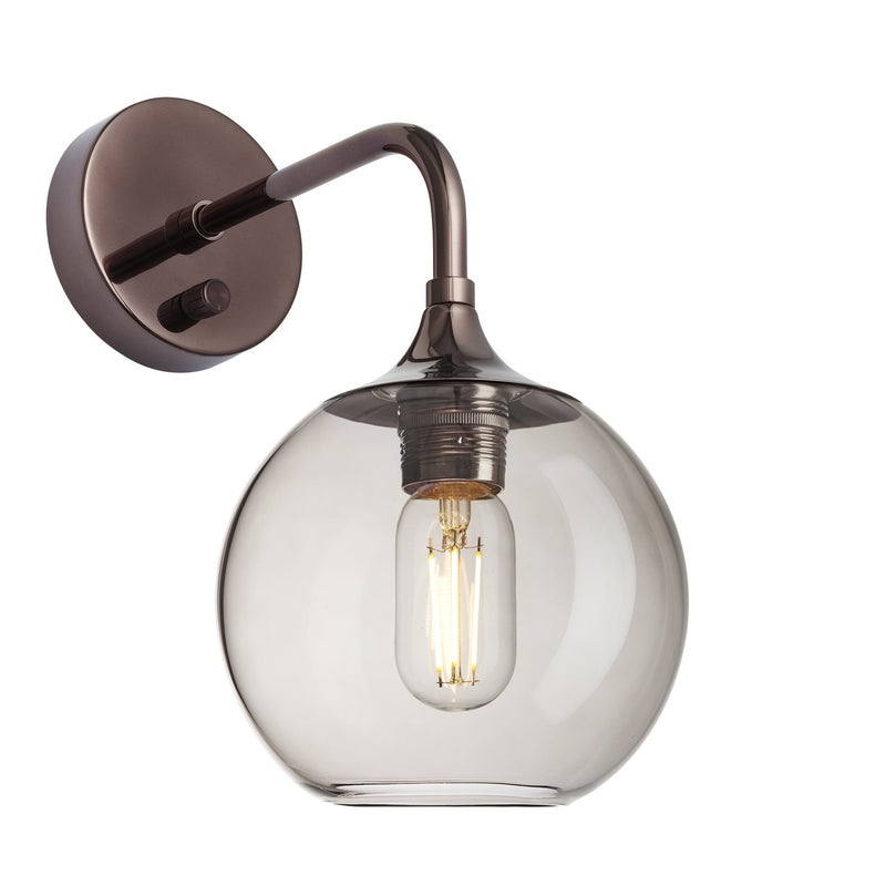 Chelsea Glass Globe Wall Light - 7 Inch