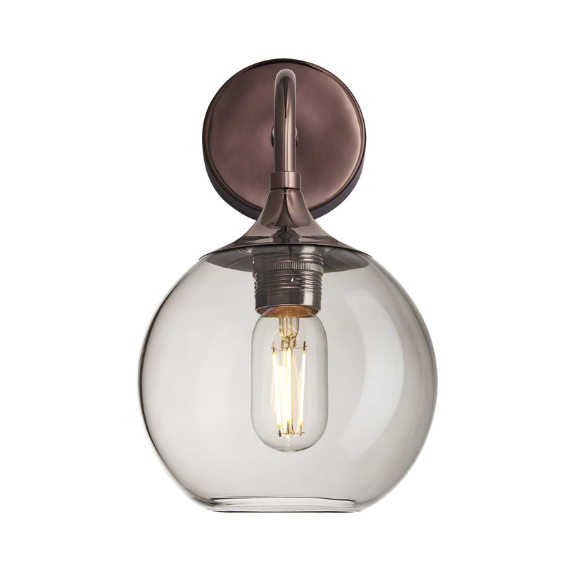 Chelsea Glass Globe Wall Light - 7 Inch