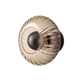 Chelsea Glass Round Diffuser Wall Light  - Mocha