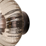 Chelsea Glass Round Diffuser Wall Light  - Mocha