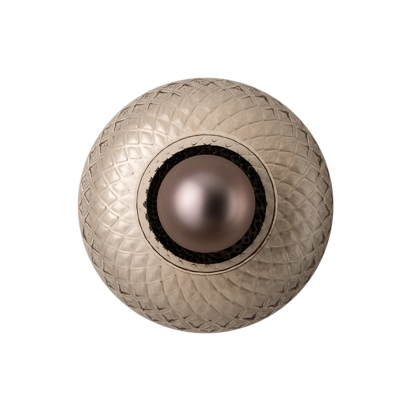 Chelsea Glass Round Diffuser Wall Light  - Mocha
