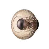 Chelsea Glass Round Diffuser Wall Light  - Mocha