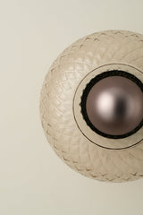 Chelsea Glass Round Diffuser Wall Light  - Mocha