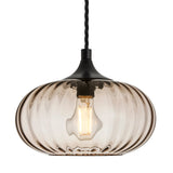 Chelsea Textured Glass Round Pendant Light - 10 Inch