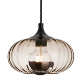 Chelsea Textured Glass Round Pendant Light - 10 Inch