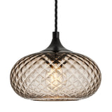 Chelsea Textured Glass Round Pendant Light - 10 Inch