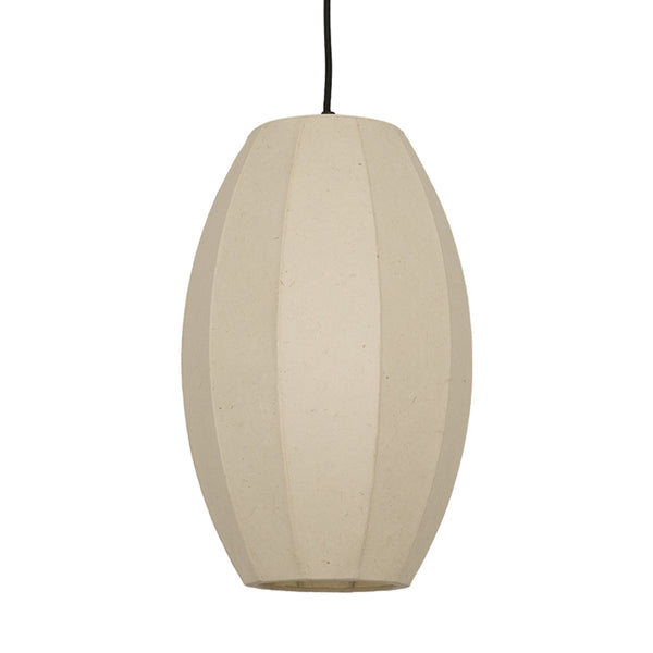 Chepstow Drop Paper Pendant Light - Ivory
