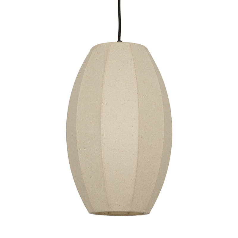 Chepstow Drop Paper Pendant Light - Ivory