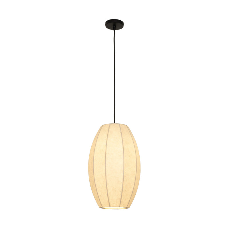 Chepstow Drop Paper Pendant Light - Ivory