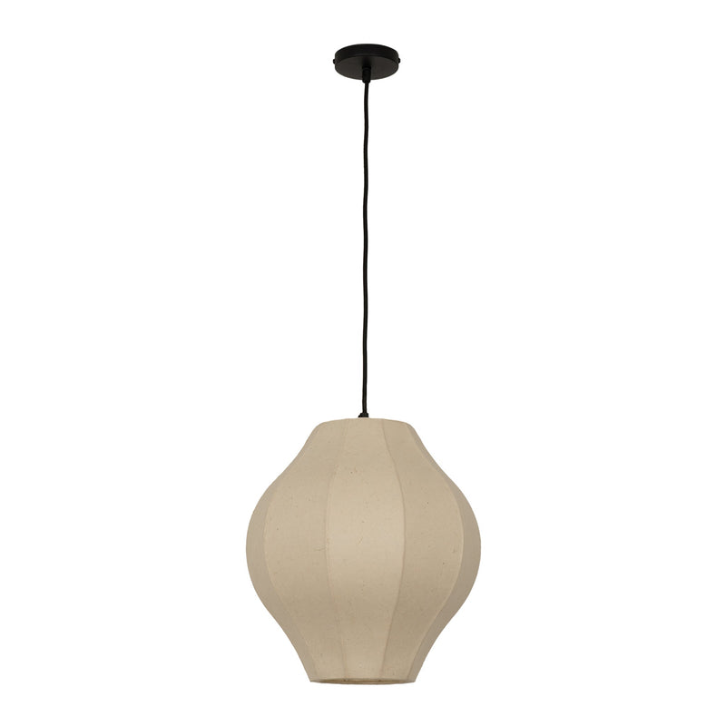 Chepstow Lantern Paper Pendant Light - Ivory