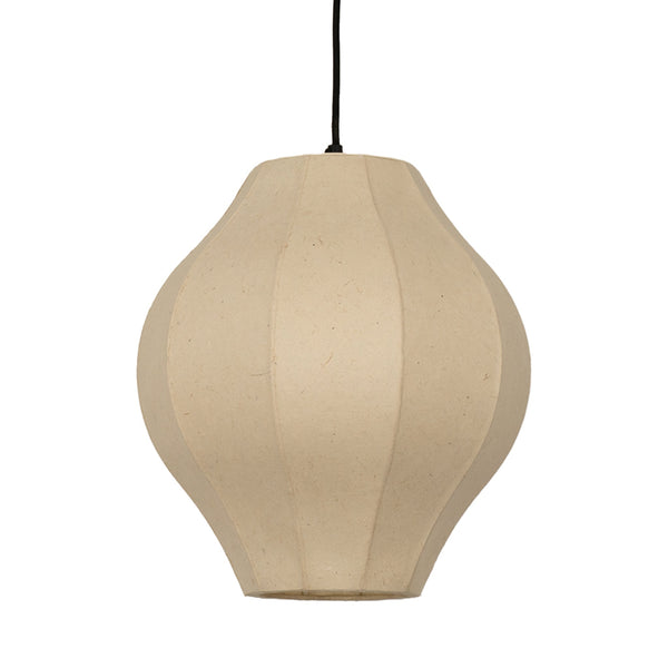 Chepstow Lantern Paper Pendant Light - Ivory