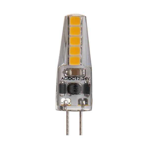 LED Silicone Non Dimmable Bulb - 2W 2 Pin Capsule G4 - Clear - Pack of 4