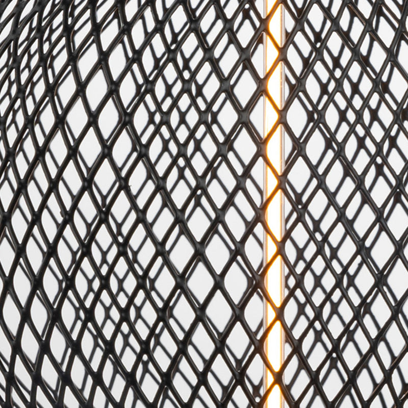 LED Metal Cage Single Filament Dimmable Bulb - 3.5W E27 - Black