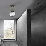 Brooklyn Outdoor & Bathroom Globe Semi Flush Mount
