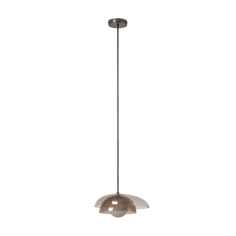 Dulwich Layered Glass Pendant  Light  - Mocha