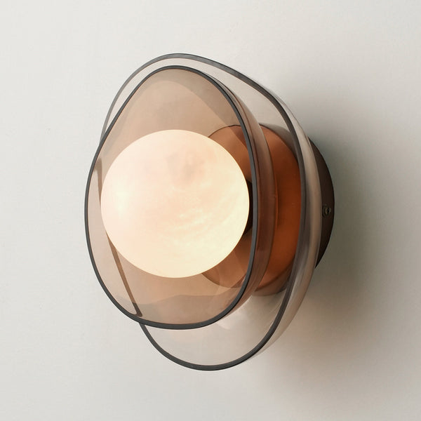 Dulwich Layered Glass Wall Light  - Mocha