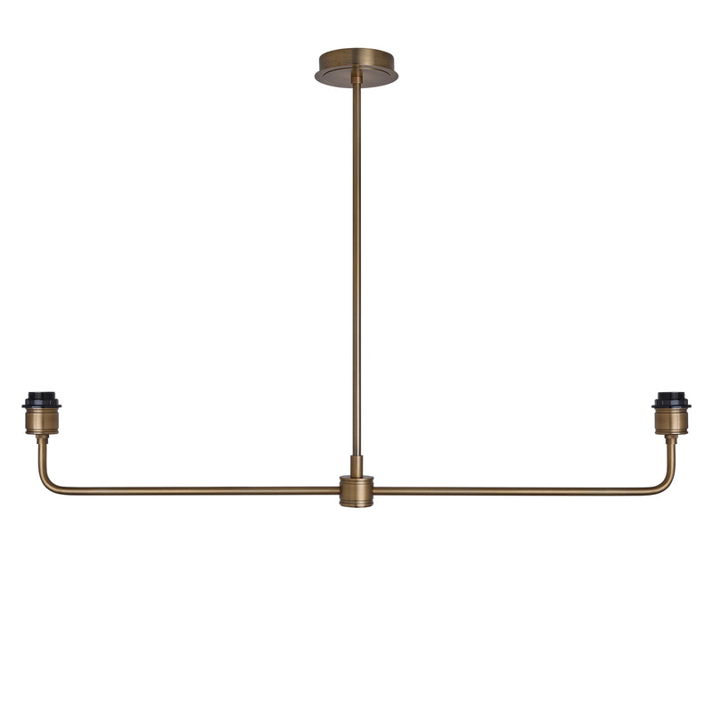 Albany Double Pendant Light - Natural Cotton Shades