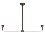 Albany Double Pendant Light - Natural Cotton Shades