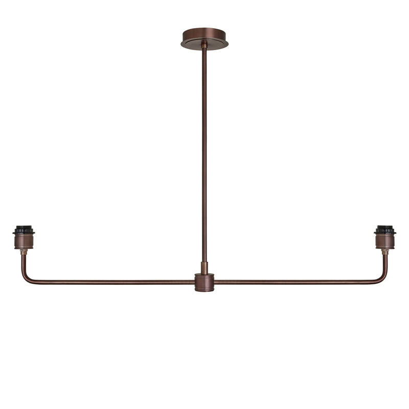 Albany Double Pendant Light - Natural Cotton Shades