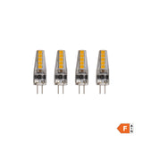 LED Silicone Non Dimmable Bulb - 2W 2 Pin Capsule G4 - Clear - Pack of 4