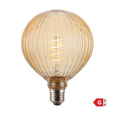 LED Globe G125 Edison E27 - Statement Bulb - Fluted