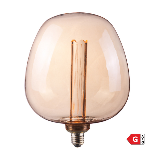 LED Filament Large Dimmable Bulb - 4W E27 S190 - Amber