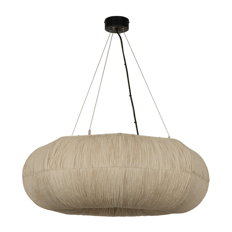 Epping Ring Paper Pendant Light - Ivory