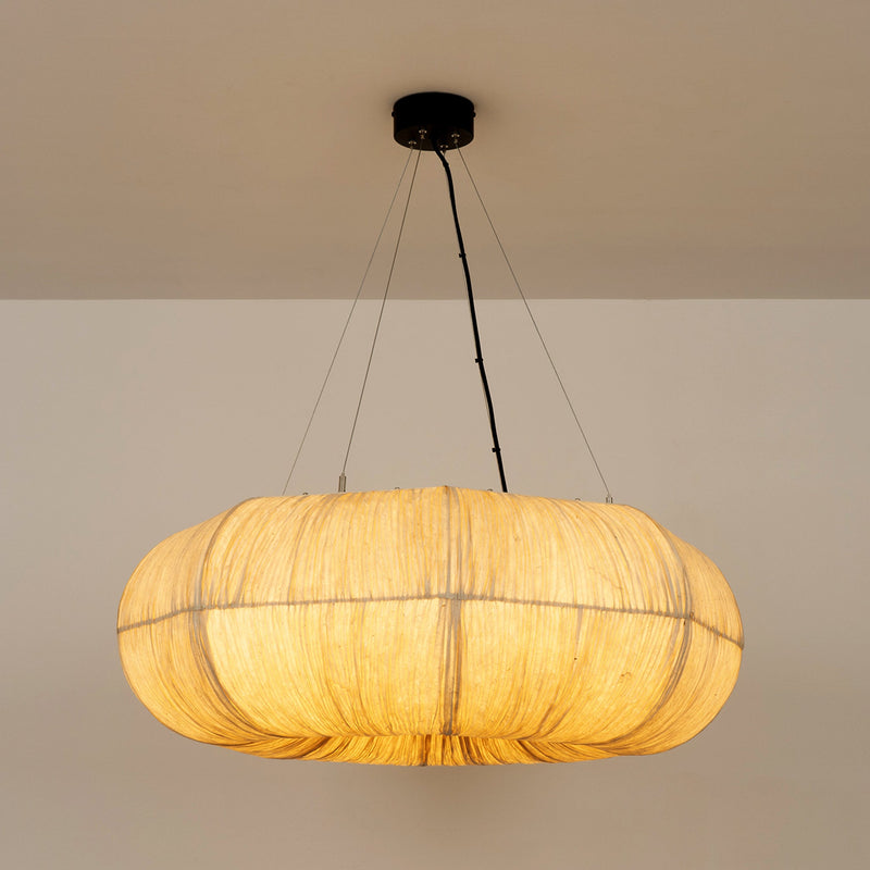 Epping Ring Paper Pendant Light - Ivory