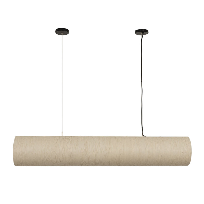 Epping Tube Paper Pendant Light - Ivory