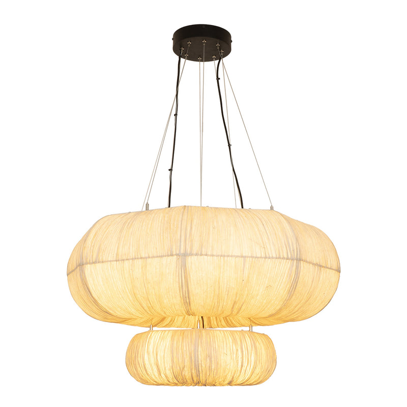 Epping Ring Paper Pendant Light - Ivory
