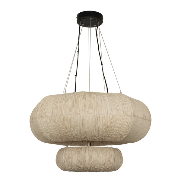 Epping Ring Paper Pendant Light - Ivory