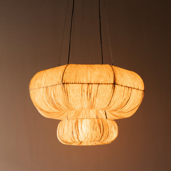Epping Ring Paper Pendant Light - Ivory