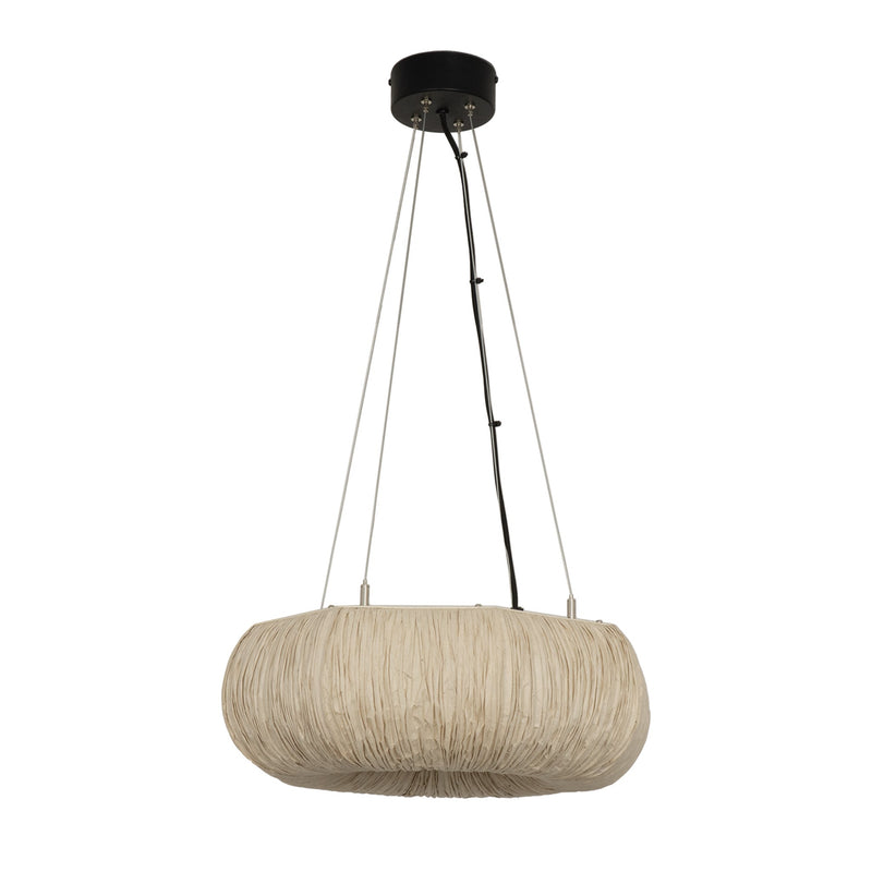 Epping Ring Paper Pendant Light - Ivory