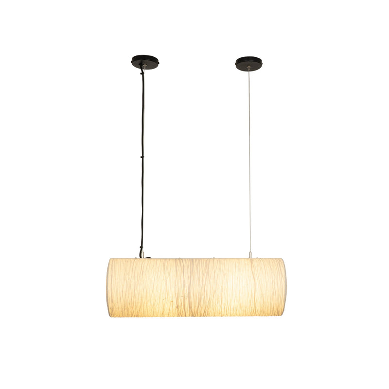 Epping Tube Paper Pendant Light - Ivory
