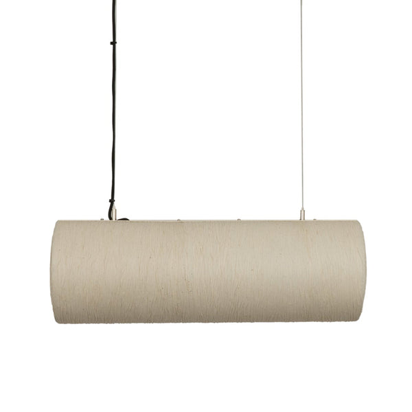 Epping Tube Paper Pendant Light - Ivory