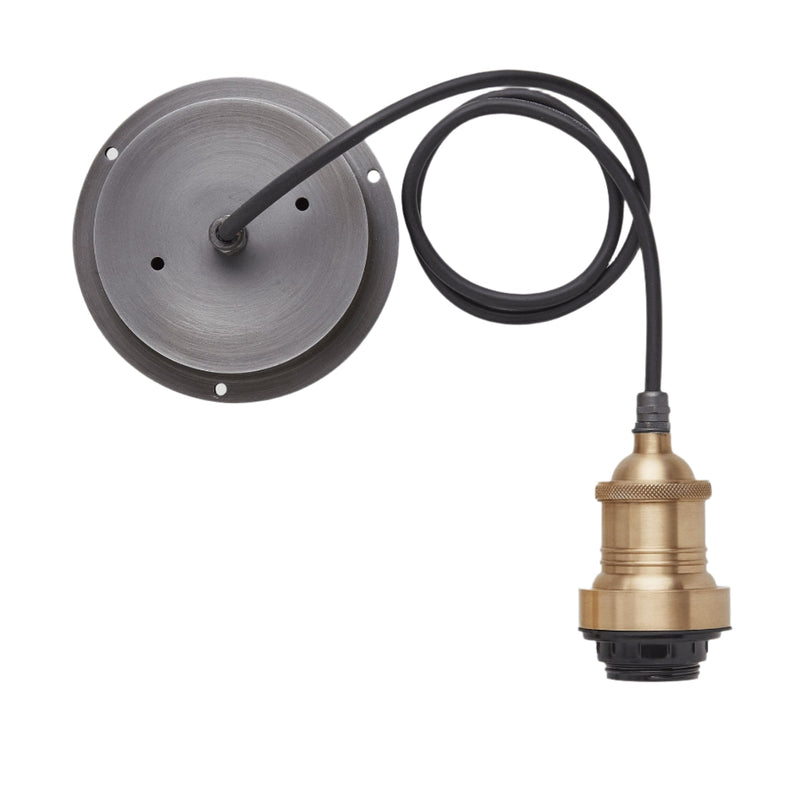 Brooklyn Outdoor & Bathroom Step Pendant - 16 Inch - Brass