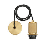 Knurled Empire Pendant - Light Natural Cotton