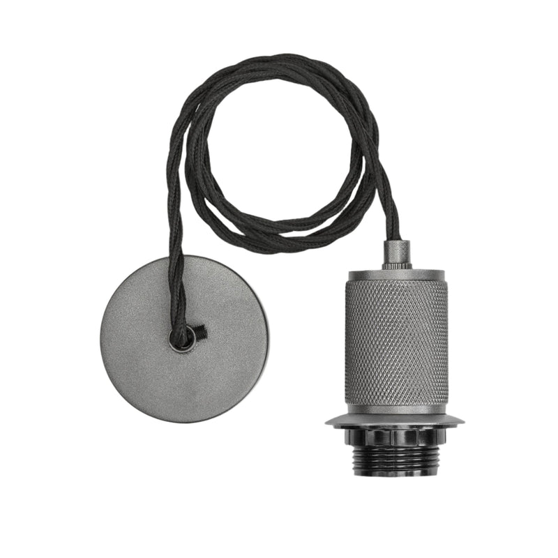 Knurled Cone Pendant Light - 7 Inch