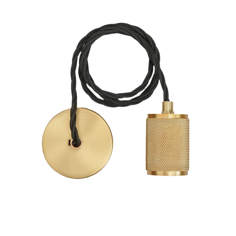 Knurled Edison Pendant Light - 1 Wire