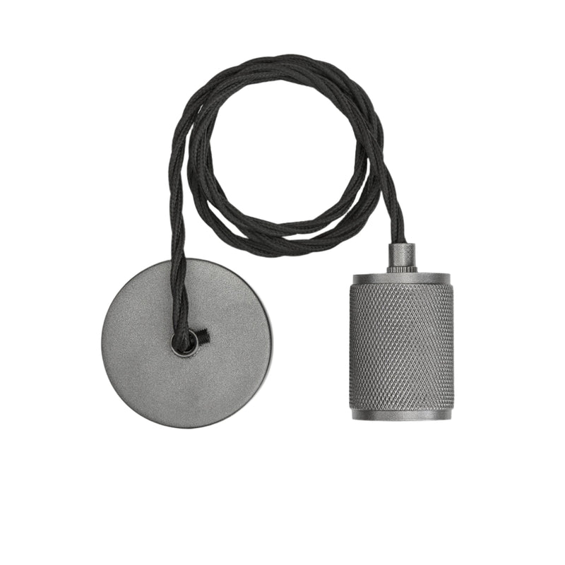 Knurled Edison Pendant Light - 1 Wire