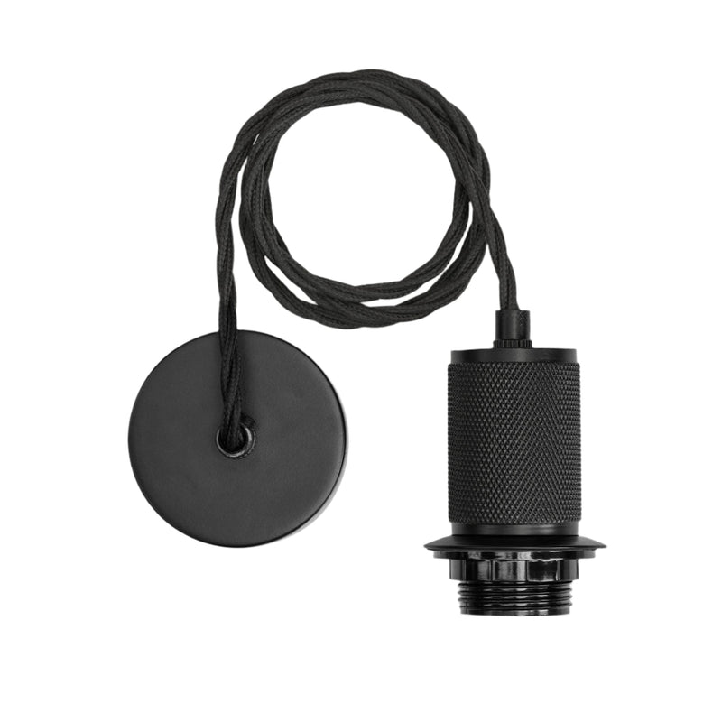 Knurled Dome Pendant - 13 Inch