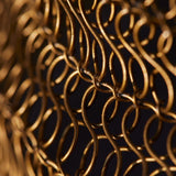 Beehive Wire Cage Metal Mesh Pendant Light - Drop - Brass