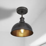 Brooklyn Dome Semi Flush Mount - 8 Inch