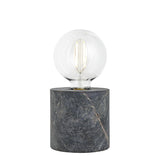 Marble Edison Cylinder Table Lamp - Green