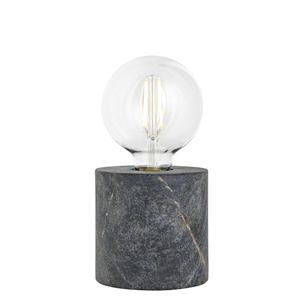 Marble Edison Cylinder Table Lamp - Green