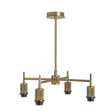 Henley 4 Arm Pendant Light - Glass Globe 7 Inch