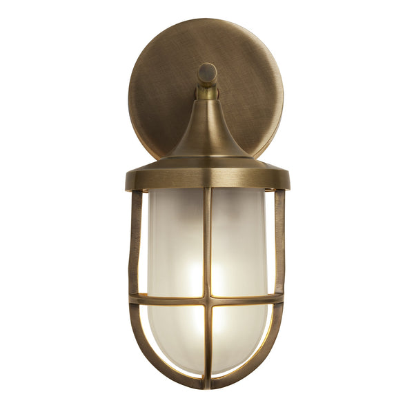 Harbour Outdoor & Bathroom Wall Light - Brass