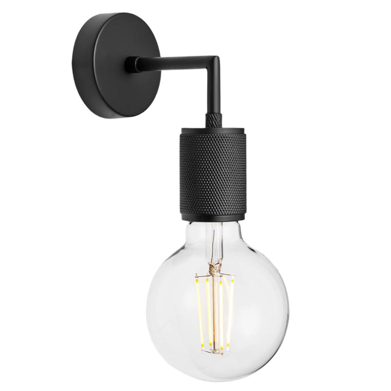 Knurled Edison Wall Light
