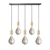 Sleek Large Edison Cluster Lights - 5 Wire – Brass